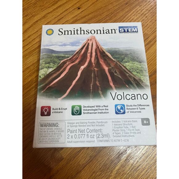 Smithsonian STEM Volcano Science Kit‎ Build & Erupt Volcano Age 8+ - Picture 1 of 5